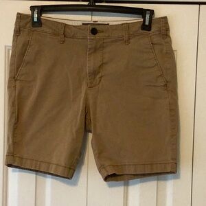 Hollister khaki shorts, size 32W, 7 inch inseam